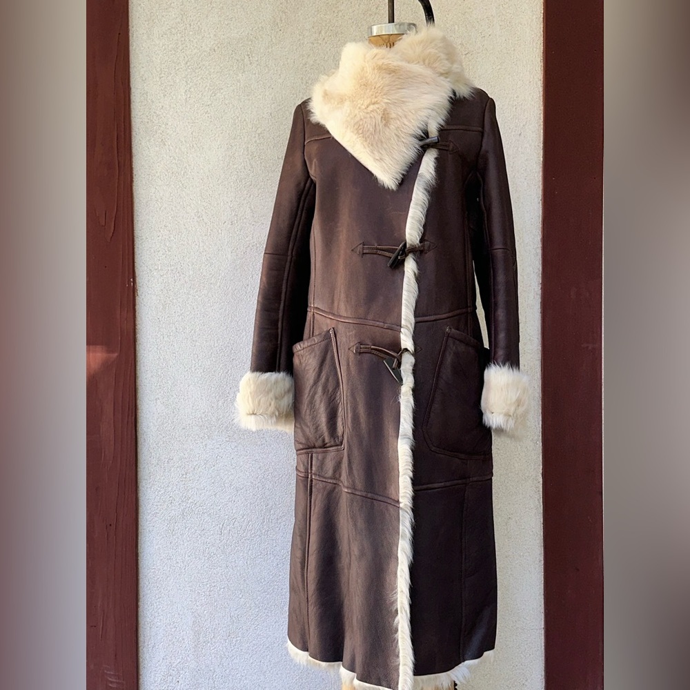 Ralph Lauren 100% sheep skin shearling coat